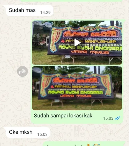 Pengiriman Papan Bunga Poris Plawad