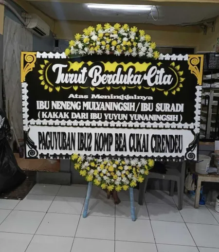 Papan Bunga Duka Poris Plawad